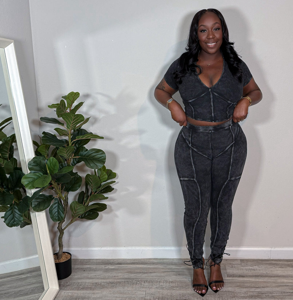 The Noir Pant Set