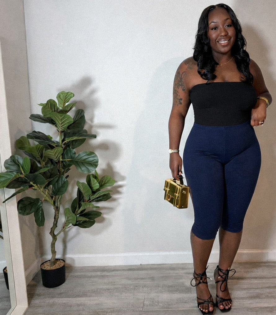 Essential Strapless Bodysuit - Midnight