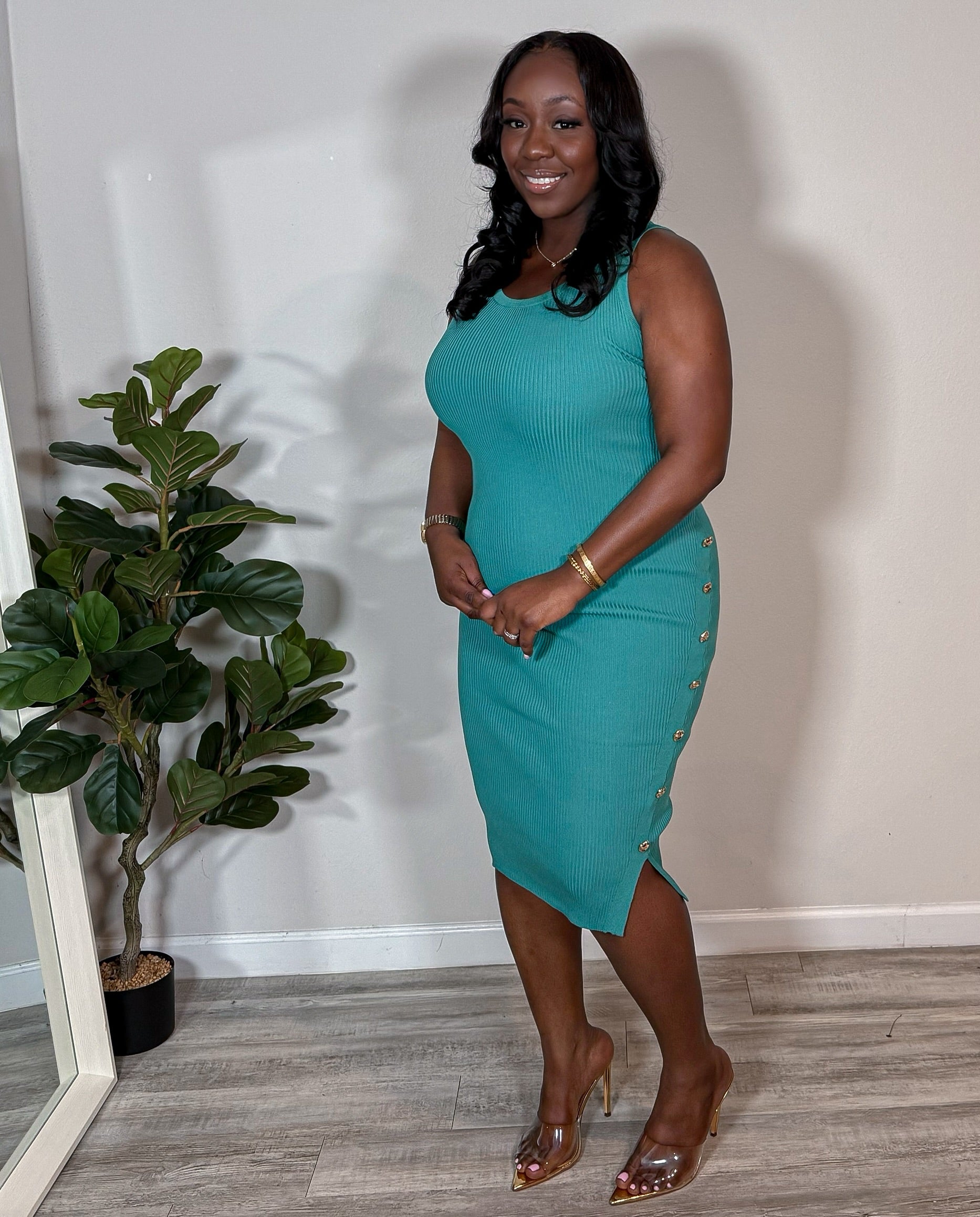 Ocean Intent Midi Dress