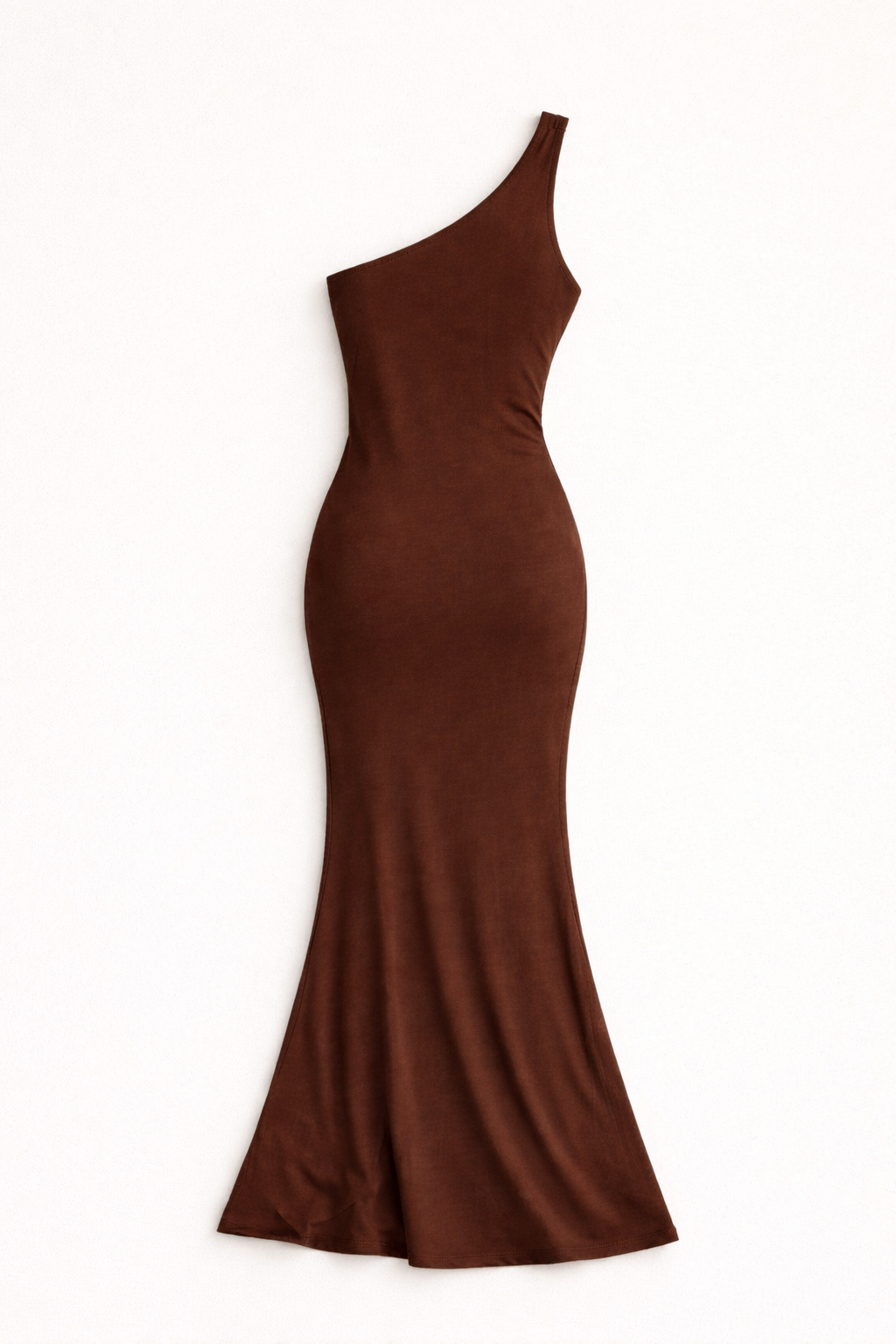 One-Shoulder Maxi Dress - Mocha