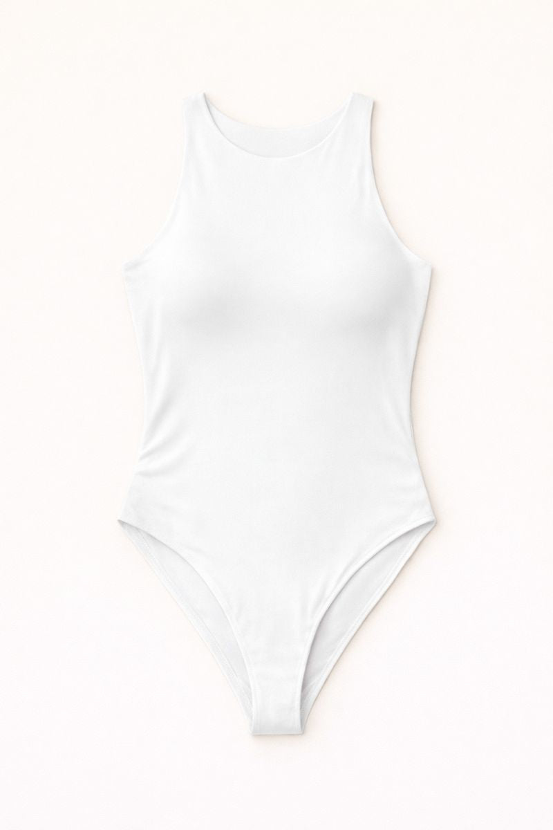 Classic Tank Bodysuit - White