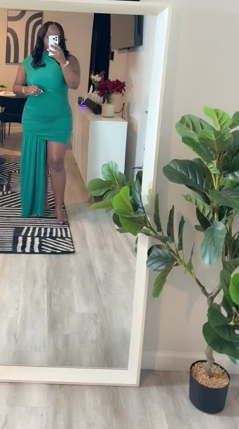 Emerald Hour Midi Dress